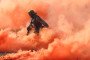 A soldier of the United Kingdom's 2nd Battalion Royal Anglian infantry unit storms an enemy position in a simulated attack during the NATO "Brilliant Jump" military exercises on February 26, 2024, in Drawsko Pomorskie, Poland.