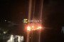Fire at the site of a Ukrainian drone strike in Makhachkala, Russia, September 10, 2026.