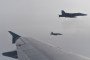 Finnish Air Force F-18s are seen during a NATO Baltic Air Policing drill simulating an interception of a civilian flight near Siauliai airport in Lithuania, on January 14, 2020. Illustrative image.