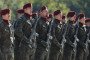 Polish soldiers participate in the official celebrations of the 6th Airborne Brigade Day at the Polish Aviation Museum in Krakow, Poland, on October 3, 2025. (Source: Getty Images)