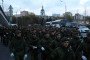 Russian military officers and cadets gather to rehearse for the Red Square Military Parade on April 29, 2026 in Moscow, Russia. Illustrative photo. (Source: Getty Images)