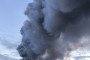 Thick black smoke rises from an Ozon warehouse near St. Petersburg following a reported drone strike on October 18, 2026. (Source: Exilenova+)