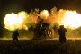 Ukrainian soldiers from the 30th Brigade fire with Bohdana artillery at Russian positions in the Donetsk Oblast, Ukraine, 31 May 2026.
