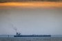 The shadow fleet tanker Turbo Voyager transits through Denmark’s Great Belt strait near Agersø island on August 15, 2024. (Source: Getty Images)