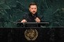 Ukraine's President Volodymyr Zelenskyy speaks during the 81st session of the United Nations (UN) General Assembly at UN Headquarters on September 23, 2026 in New York City. (Source: Getty Images)