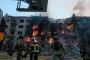 Firefighters work outside a burning residential building in Kyiv following Russia’s mass overnight attack on May 24. (Source: DSNS Kyiv)