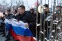 Illustrative image. A russian flag is being displayed by the protesters during the demonstration, Moscow, Russia, January 28, 2018.
