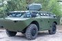 The modernized BRDM-2M armored vehicle displayed during a defense technology demonstration. (Source: Defense Express)