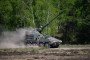 An RCH155 of the German army operates during a demonstration at the German armed forces' barracks in Munster, northern Germany, on April 30, 2026.
