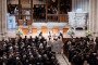 Clergy conduct the funeral service near the casket at Washington National Cathedral for the late Senator Lindsey Graham. (Source: Volodymyr Zelenskyy)