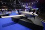 A Netherlands Aerospace Centre (NLR) OA60 fixed-wing remotely piloted aircraft sits on display. (Source: Getty Images)