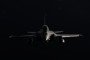 A France air force Rafale fighter jet flies over the southwestern coasts of France on September 26, 2025.