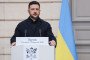 Ukrainian President Volodymyr Zelenskyy speaks during a joint press conference with French President Emmanuel Macron at the Élysée Palace in Paris on March 13, 2026. (Source: Getty Images)