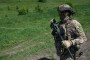 Ukrainian soldiers in the Sumy region, approximately 20 kilometers from the Russian border, on May 23, 2026.