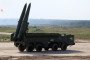 A Russian Iskander-E missile launcher is on display at the International Military Technical Forum 'Army 2022' on August 17, 2022, in Patriot Park, outside of Moscow, Russia. (Source: Getty Images)