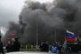 Black smoke rises from Gazprom Neft’s Moscow Oil Refinery following a Ukrainian drone strike on the southeastern outskirts of Moscow, Russia, June 18, 2026. (Source: Getty Images)