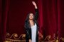 Anna Netrebko, Russian singer, waves to the final applause at the Staatsoper Unter den Linden after singing Lady Macbeth in the performance of "Macbeth,” on September 15, 2023. (Source: Getty Images)