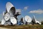 Antennas and satellite dishes in the Dubna Space Communications Center in Russia’s Moscow region.
