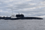 Project 09851 Khabarovsk-class SSAN/SSDN (nuclear-powered auxiliary/drone-carrying submarine) sails from Severodvinsk, August 17, 2026.