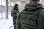 Lithuanian border guards patrol the Lithuania-Belarus border near Latežeris, Lithuania. (Source: Getty Images)
