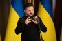 President of Ukraine Volodymyr Zelenskyy speaks to the press during the press conference in Kyiv.  (Source: Getty Images)