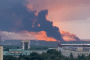 A large fire and thick smoke rise from an oil depot following a Ukrainian drone strike in Russia’s Stavropol region on July 19, 2026. (Source: Zelenskyy/Telegram)