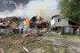 Aftermath of a Russian airstrike on Ukrainian civilian houses, August 27, 2026.
