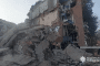 A five-story residential building in Pryluky, Chernihiv region, damaged by a Russian strike on October 7, 2026. (Source: National Police of Ukraine)