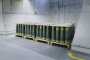 Artillery ammunition is pictured in production during the opening of the new artillery plant of Rheinmetall on August 27, 2025, in Unterluess, Germany. (Source: Getty Images)