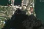 Vantor satellite image shows burning storage tanks and heavy smoke following attacks in Kerch on June 20, 2026. (Source: Getty Images)
