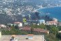 Smoke rising in Yalta, temporarily occupied Crimea, on August 7, 2026.