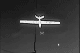 A Russian ZALA Z-20 reconnaissance drone seen through a Ukrainian interceptor’s camera at an altitude of nearly 6.9 kilometers. (Source: Wild Hornets)