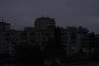 A view of residential high-rise buildings during a blackout after Russian attack. (Source: Getty Images)