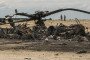 Fragments of a destroyed Russian Mi-8 helicopter at Hostomel airfield near Kyiv, Ukraine, on July 8, 2022. Illustrative photo. (Source: Getty Images)
