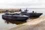 Ukraine's next-generation Sea Baby unmanned surface drone is displayed during a media presentation organized by the Security Service of Ukraine on October 17, 2025. (Source: Getty Images)