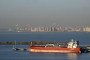 Chemical and oil products tanker “Marina M” is seen docked at the port of Saint Petersburg on October 22, 2026. (Source: Getty Images)