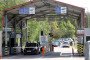 Cars queue at the border crossing point Sumskas between Lithuania and Belarus on June 4, 2022. (Source: Getty Images)