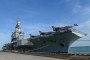 French Rafale Marine fighter jets are seen on the flight deck of the French aircraft carrier Charles de Gaulle during a media tour at Changi Naval Base in Singapore on March 4, 2025. (Source: Getty Images)