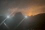 A fire burns at the Afipsky Oil Refinery in Russia’s Krasnodar region following a Ukrainian drone attack overnight on August 25, 2026. (Source: Exilenova+)