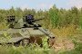 Russian Uran-9 unmanned ground combat vehicle equipped with a remote-controlled cannon and anti-tank missiles during field deployment. (Source: Russian media)