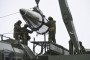 Russian soldiers prepare a combat launch of the Iskander-M in the Kapustin Yar proving ground.