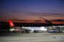 A Turkish Airlines plane-flight TK1555 from Istanbul to Hanover stands on arrival at Hanover airport, Germany. (Source: Getty Images)