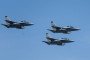 Polish Air Force Leonardo M-346 Bielik jet trainer aircraft fly in formation over the city during the Polish Armed Forces Day military parade in Warsaw, Poland on 15 August, 2026. (Source: Getty Images)