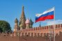 The Russian national flag flies near the Kremlin in Moscow. (Source: Getty Images)