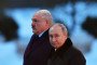 Russia’s leader Vladimir Putin (R) and Belarus' President Alexander Lukashenko (L) in the village of Zaitsevo, Leningrad region, on January 27, 2024, as part of events marking the 80th anniversary of the liberation of Leningrad. (Source: Getty Images)