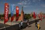 People walk along Moskvoretsky bridge in Moscow. (Source: Getty Images)