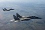 Mikoyan MIG-29 fighter jets of the Polish Air Force take part in a NATO shielding exercise at the Lask Air Base on October 12, 2022 in Lask, Poland. (Source: Getty Images)