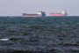 The boarded ships Caffa (left) and Sea Owl I anchored side by side outside Trelleborg, Sweden on March 13, 2026. (Source: Getty Images)