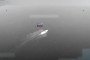 A Russian logistics boat moments before being struck by a Ukrainian Navy drone near the temporarily occupied Tendra Spit. (Source: Ukrainian Navy)