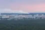 Smoke rising from a Sverdlov explosives plant, Dzerzhinsk, Russia’s Nizhny Novgorod region, August 19, 2026.
